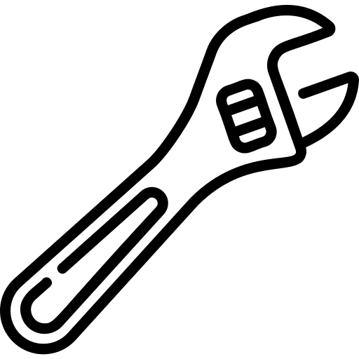 Wrench home repair wrench construction and tools icon