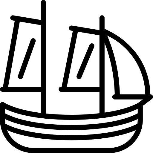 Boat marine sailboat transportation icon