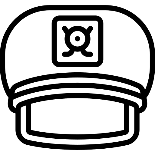 Hat fashion sailboat sea icon