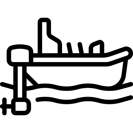 Dinghy ocean marine transportation icon