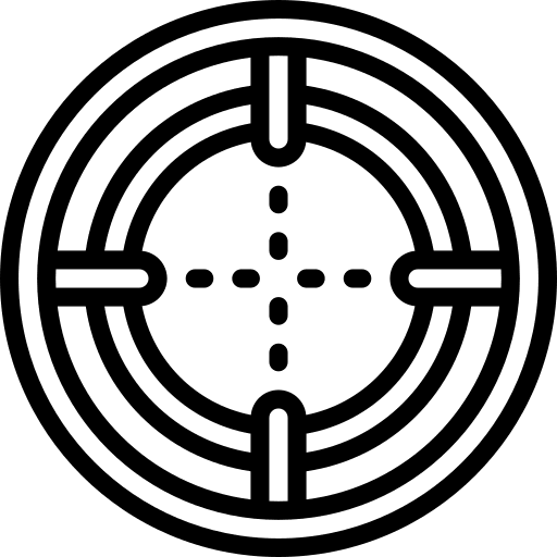 Target boat sea sailboat icon