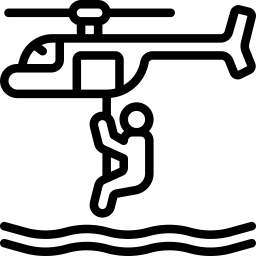 Helicopter ocean sea helicopter icon