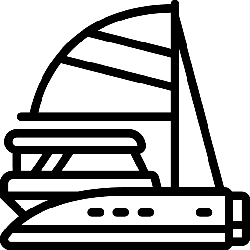 Sail marine sailboat sea icon