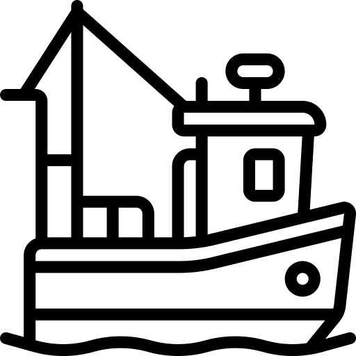 Boat transportation ship ocean icon