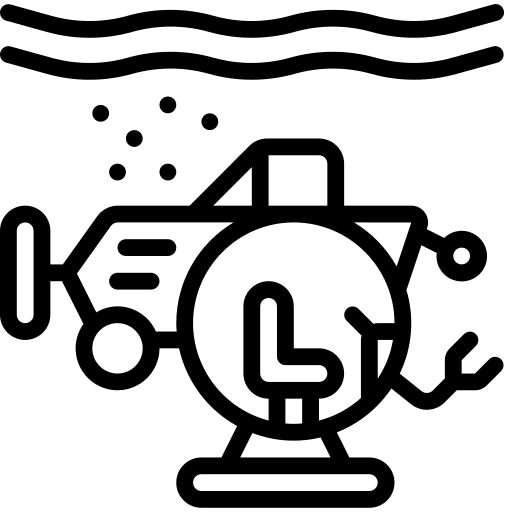 Submarine sailboat boat transportation icon