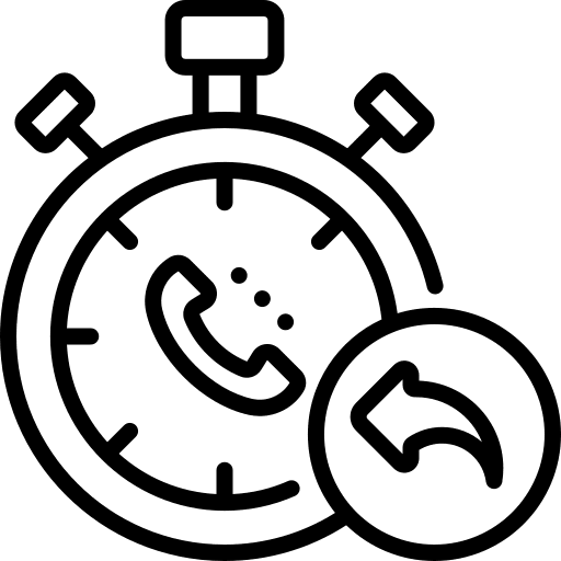 Call center call center timer commerce and shopping icon