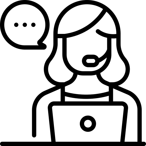 Customer service it support technical support call center agent icon