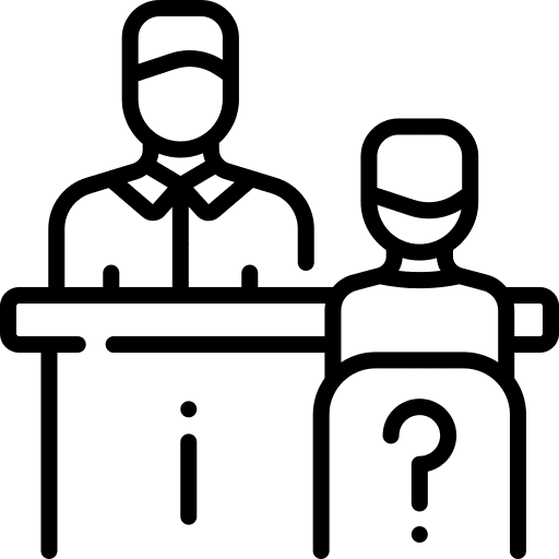 Information desk reservations commerce and shopping hotel icon