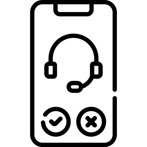 Smartphone telemarketer commerce and shopping customer service icon