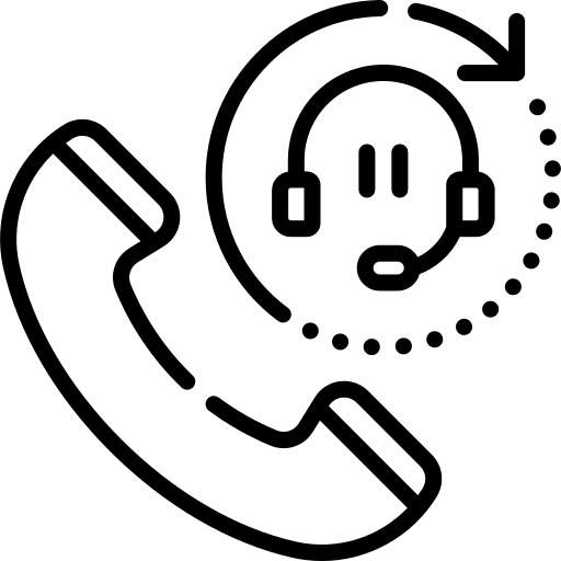 Call center agent user telemarketer customer support icon