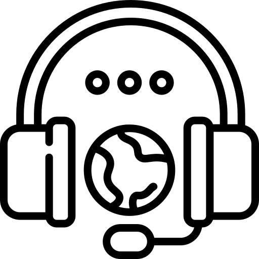 Global commerce and shopping global customer service icon