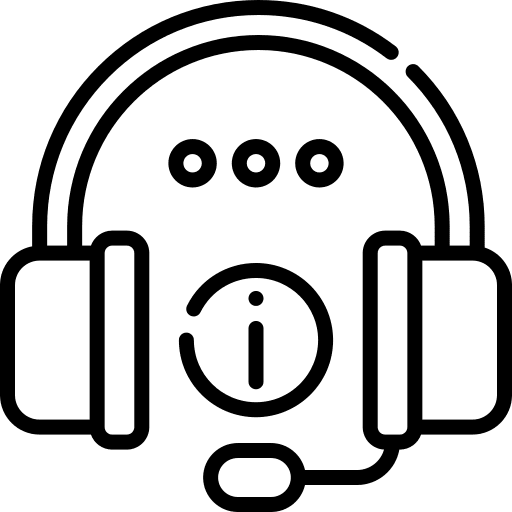 Information microphone customer service user icon