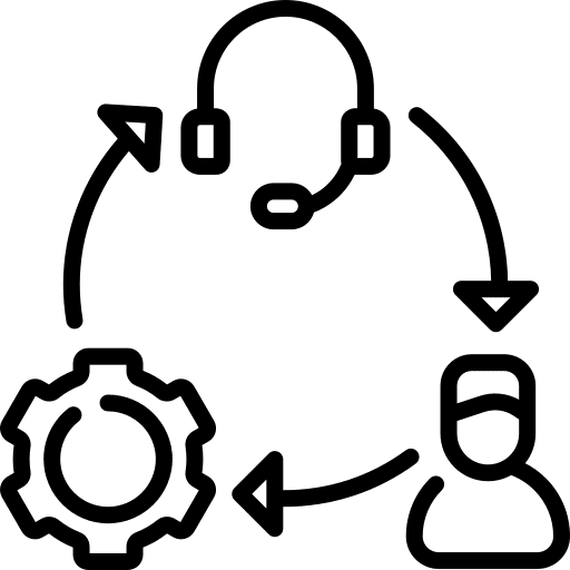 Management commerce and shopping employee partnership icon