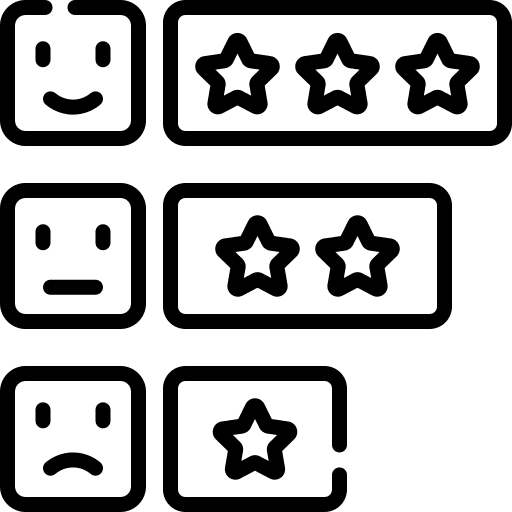 Rating marketing symbol stars icon