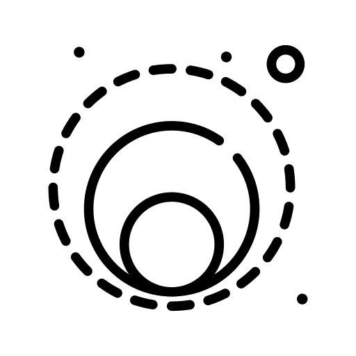 Circles unite shapes and symbols round icon