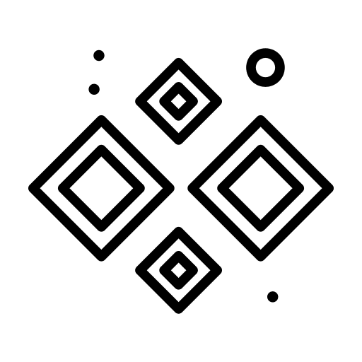 Diamonds luxury shapes and symbols rectangles icon