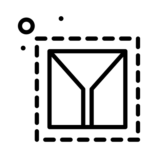 Door shapes and symbols shape abstract icon