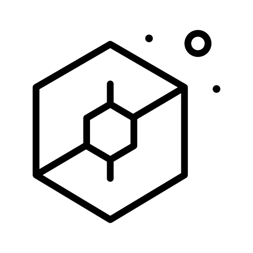 Hexagon abstract mathematics hexagon icon