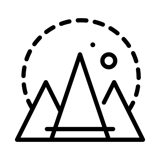 Mountains mountains landscape triangles icon