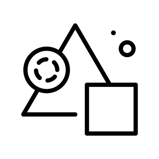 Shapes mathematics forms shapes and symbols icon