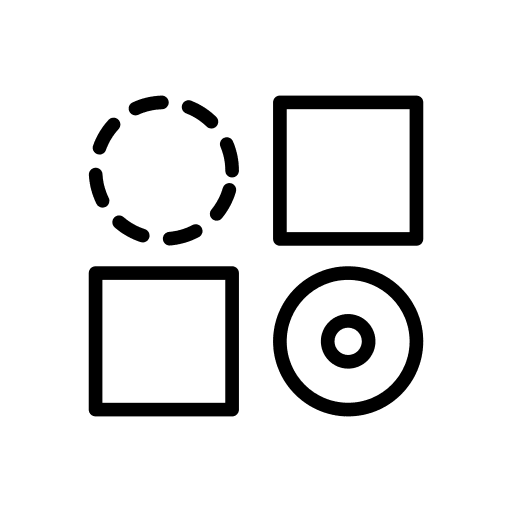 Shapes shapes and symbols separation circle icon