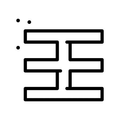 Shift lines shapes and symbols gear icon