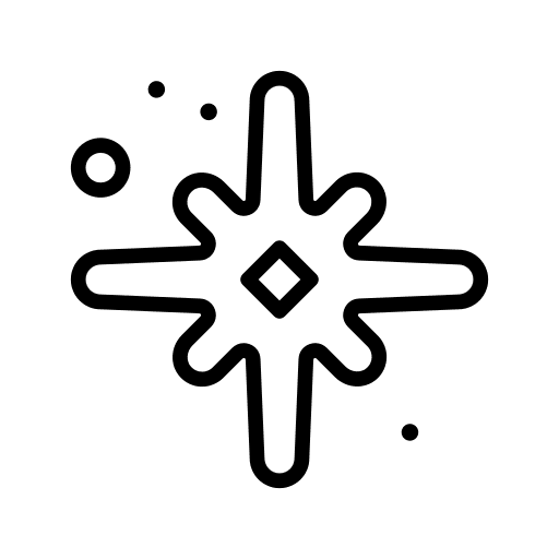 Star decoration star shapes and symbols icon