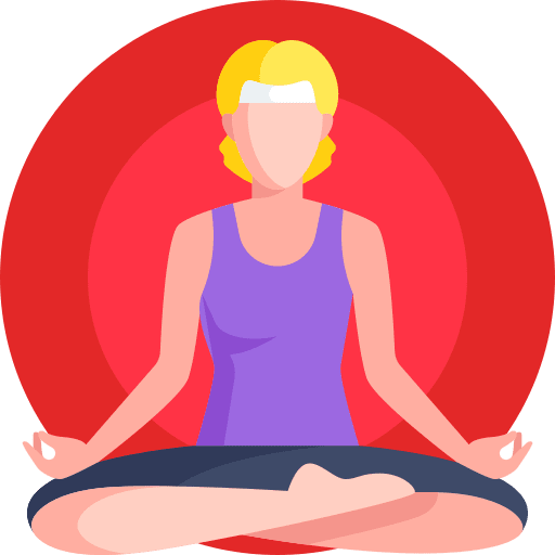 Meditation avatar meditate woman icon