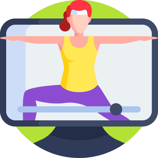 Workout healthcare multimedia health icon