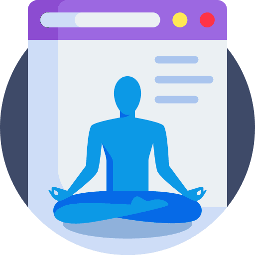 Yoga relaxing music and multimedia online icon