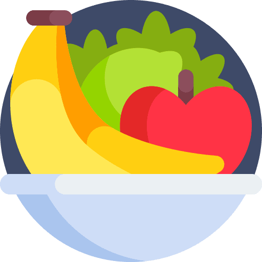 Healthy food organic vegan basket icon