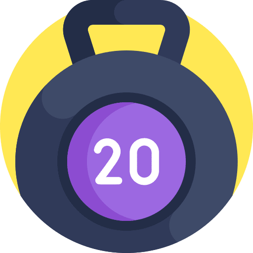 Kettlebell fitness weight workout icon