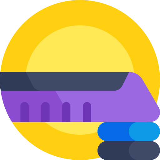 Step aerobic exercise tool desk icon