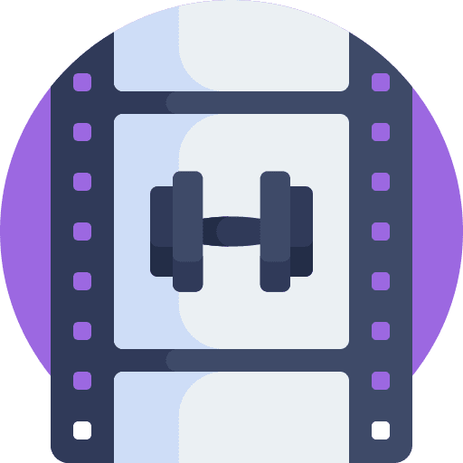 Video sports wellness stretch icon