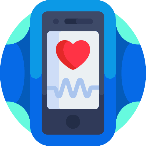 Armband train heart rate monitor exercise icon