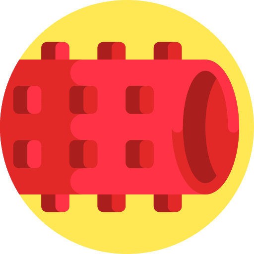 Foam roller foam excercise roller icon