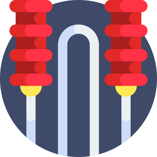 Jumping rope sports and competition wellness rope icon