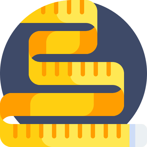 Measuring tape fashion measure tape measuring tape icon