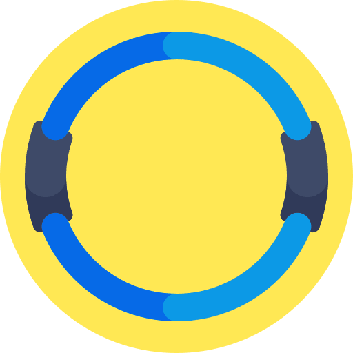 Pilates ring sports and competition resistance ring icon