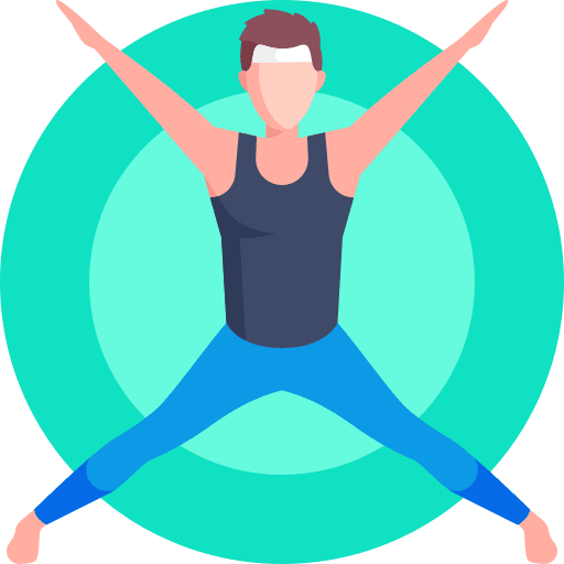 Stretching yoga relax sport icon