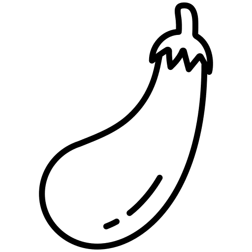 Eggplant farming and gardening diet vegan icon