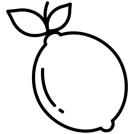 Lemon vegan farming and gardening food and restaurant icon