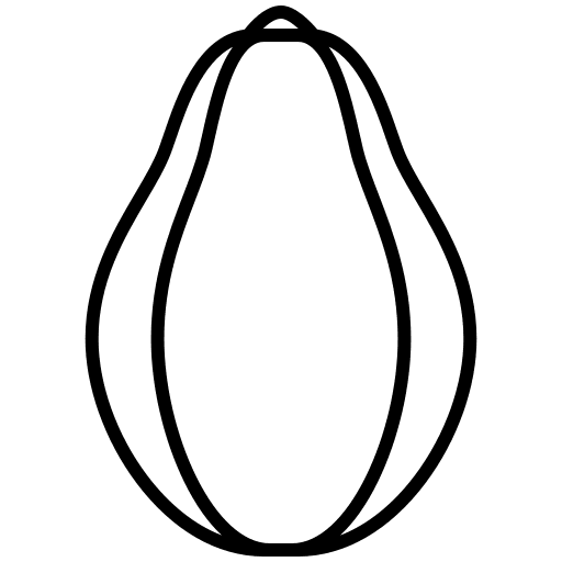 Papaya diet organic food and restaurant icon