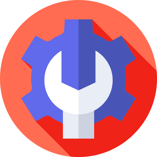 Admin setting repair tool brands and logotypes icon