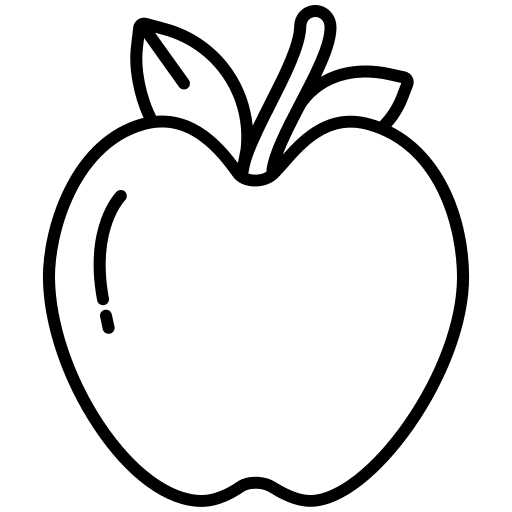 Apple healthy food diet vegan icon