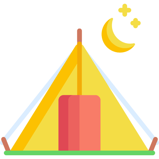 Camping tent woods forest holidays icon Camping tent woods forest holidays icon