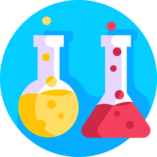 Flask chemistry education flask icon