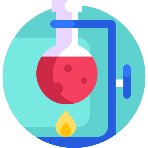 Flask chemistry industry lab icon