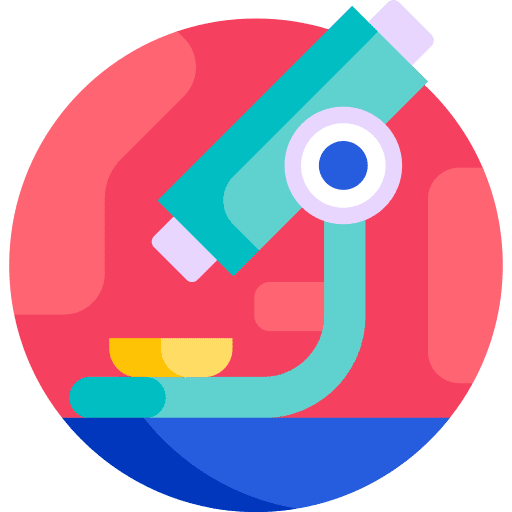 Microscope education observation scientific icon