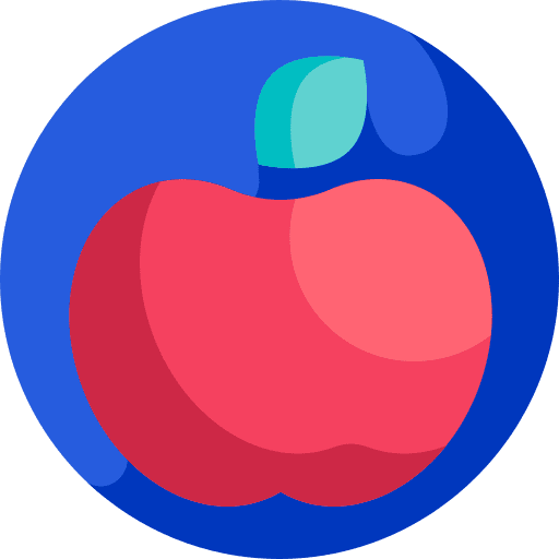 Apple food and restaurant healthy food vegetarian icon